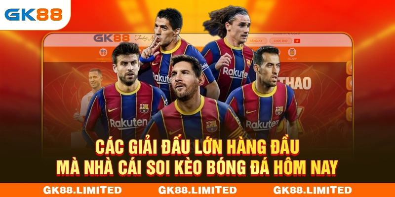 Các giải đấu lớn hàng đầu mà nhà cái soi kèo bóng đá hôm nay