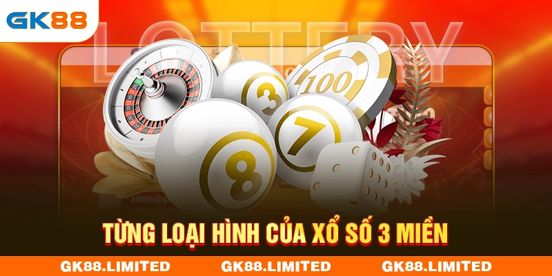 Từng loại hình của xổ số 3 miền