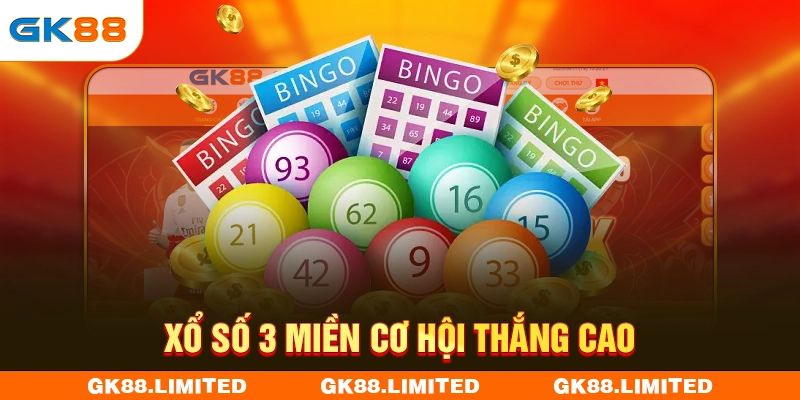 Xổ số 3 miền cơ hội thắng cao